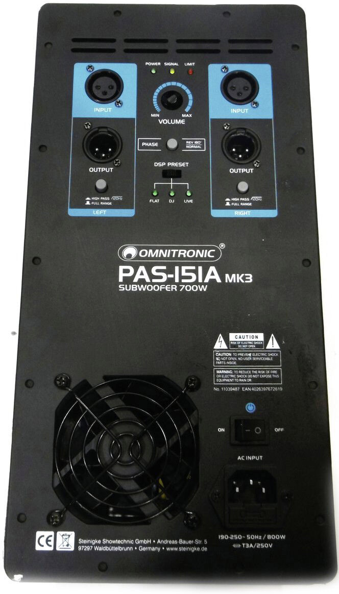 Ersatzteil Platine (Endstufe) Pas-151a Mk3 (Komplett)