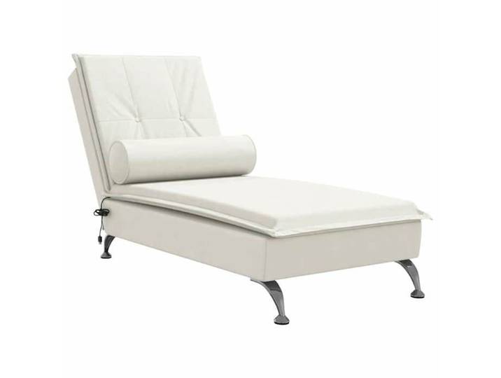 Sales Season Chaise Simple de massage（1 PC) - SHIELD - Siège long/MÉRIDIENNE - avec traversin crème velours 4969264