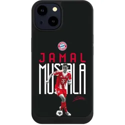 Nivocase Handyhülle für Apple iPhone 14 Hülle NIVOpure Case Schwarz FC Bayern München Offizielles (Apple iPhone 14), Smartphone Hülle, Schwarz