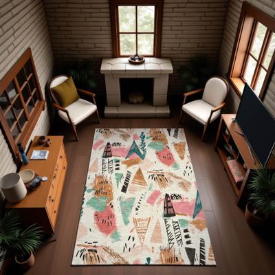 Addison Rugs Premium Washable Super Soft Abstract Fragments Mayfield Rug