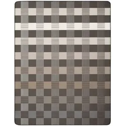 Biederlack Kuscheldecke Shadow Check 150 x 200 cm Mischgewebe Braun