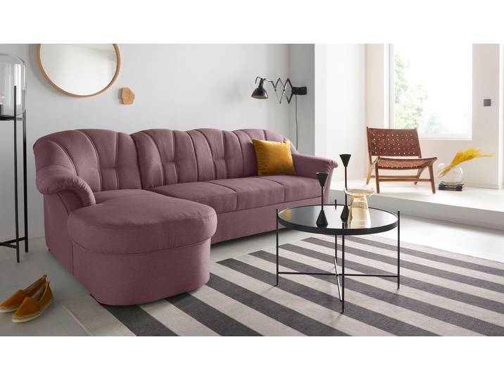 Ecksofa, Beere, 235x140 cm, Kunstleder SOFTLUX, Mit Bettfunktion, Klassisch, Domo-collection