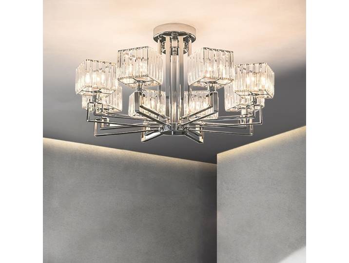 Décoration d'intérieur, luminaire de salon, simplicité moderne, nouveau luminaire en cristal 2025, luminaire suspendu pour salon, luminaire de luxe