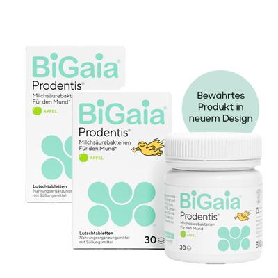 Bigaia Prodentis Apfel Lutschtabletten 2x 2x30 St