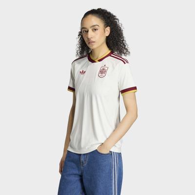 Fußballtrikot ADIDAS PERFORMANCE "RFEF A JSY W", Damen, Gr. XL, weiß (oweiß), Obermaterial: 100% Polyester, Trikots Fußballtrikot