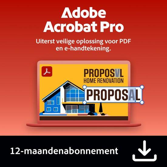 Adobe Acrobat Pro 12 Monate Voll-Lizenz digitale Download (1 Gerät)