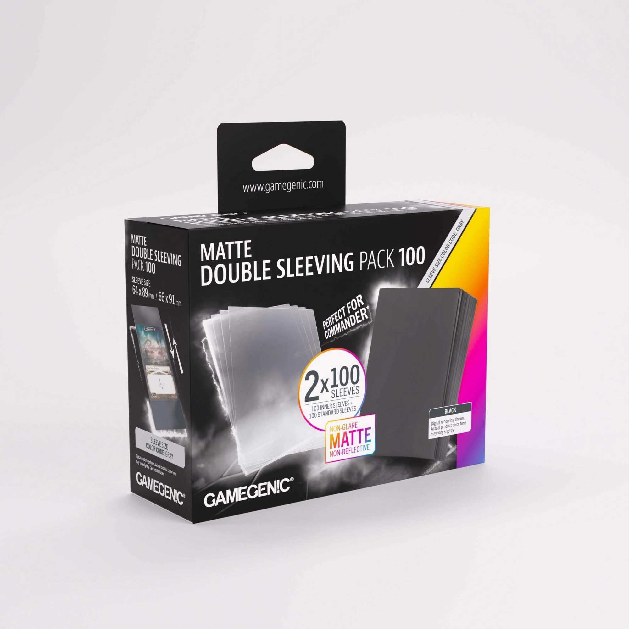 Gamegenic Matte Double Sleeving Pack for Card Games, 100 ct., 66 x 91 mm