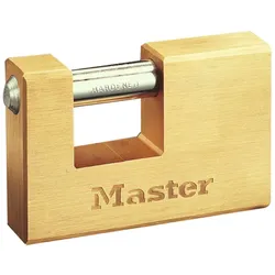 Master Lock Gepanzertes Vorhängeschloss Massivmessing 85 mm 608EURD
