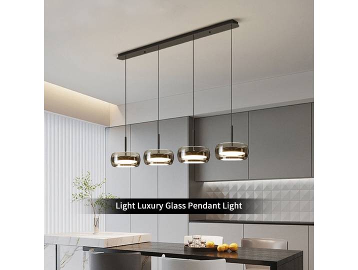 Lampes de table à manger en verre minimalistes modernes, lustres de plafond, éclairage de restaurant, décoration intérieure, éclairage intérieur