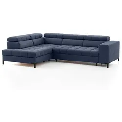 Exxpo by Gala Ecksofa mit Funktion Bocco Stoff Blau Navy