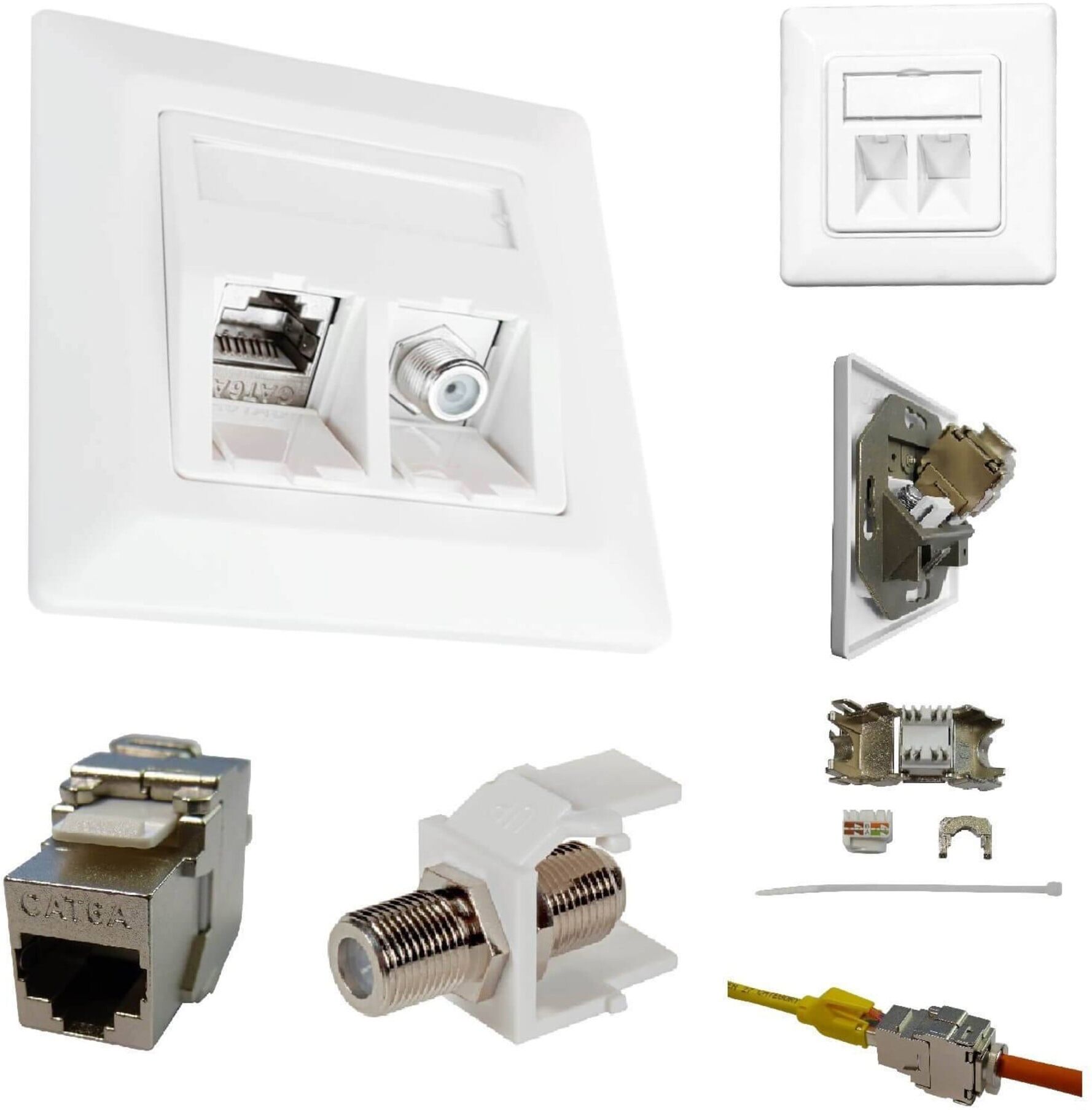 Kathrein Netzwerkdose RJ45 Cat6A Kombi ESN 300 (211500004)