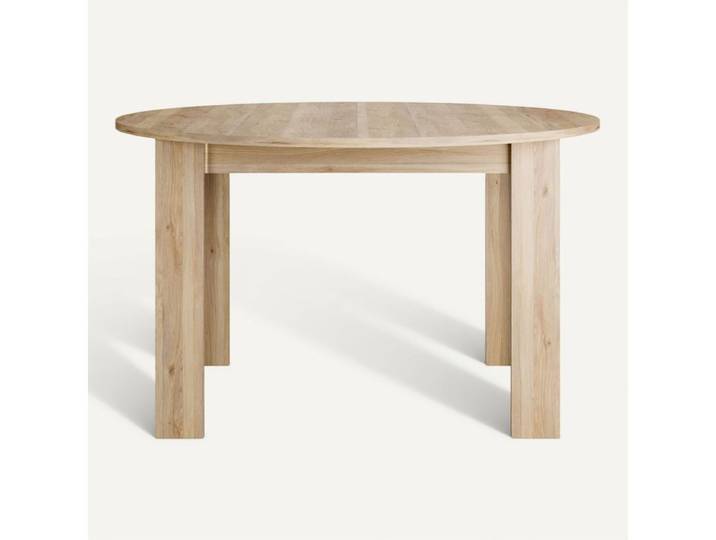 Table ronde Unik Imitation chêne