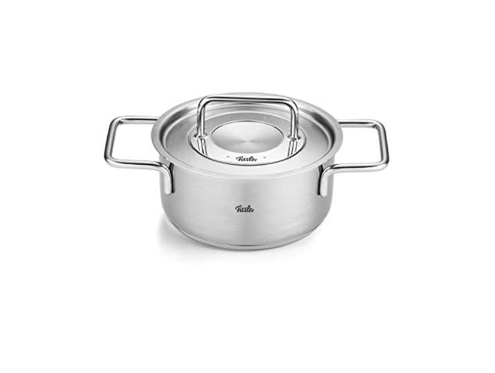 Fissler, Pure Collection Kochtopf (Ø 16 cm, 1,9 L), Edelstahl, Metalldeckel, Innenskalierung, Induktion