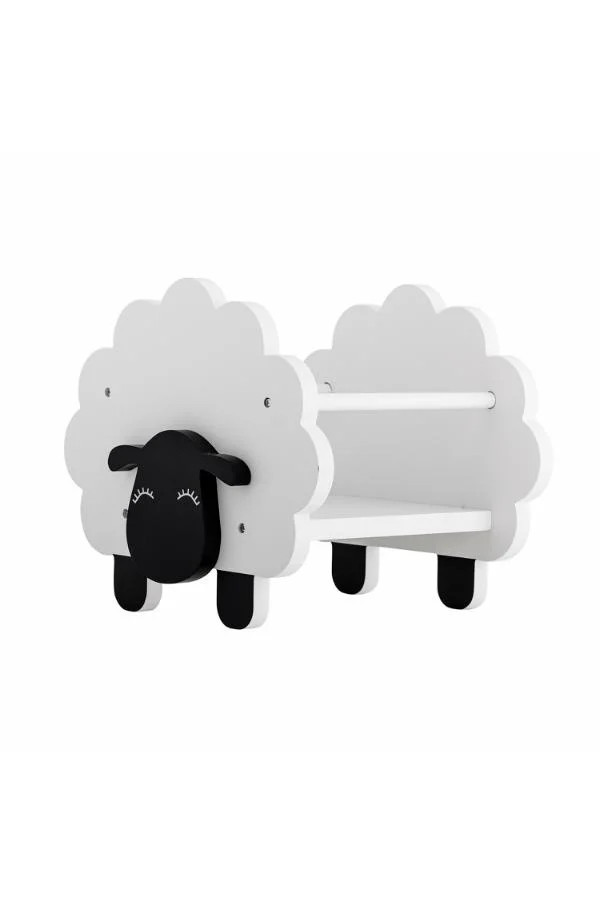 Bloomingville Mini Dolly boekenkast schaap wit B: 30,5 cm, H: 35 cm