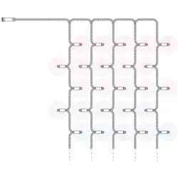 Twinkly Capsule Curtain 5 x 50 RGB LED - clear, Lichttechnik Leuchtmittel