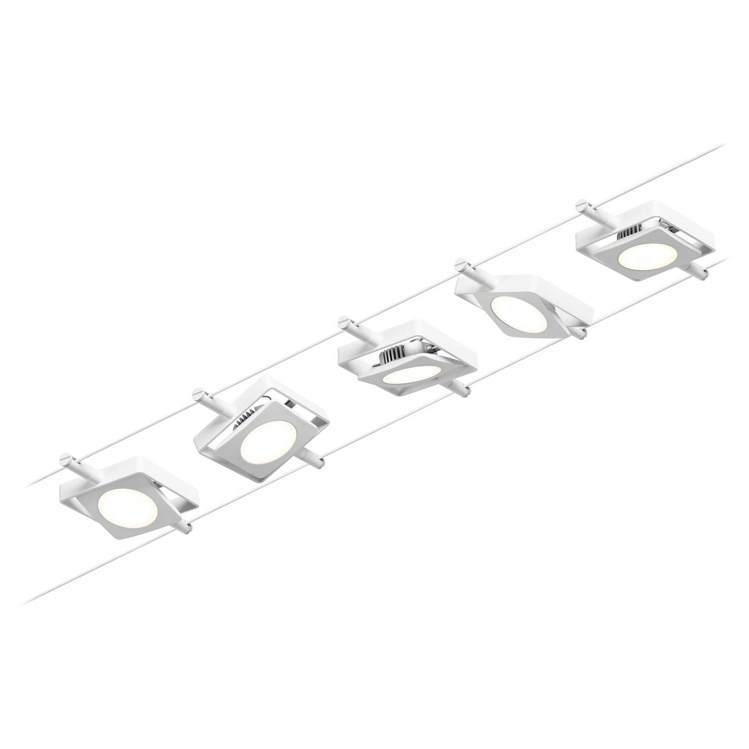 Paulmann CorDuo LED-verlichtingssysteem MacLED basisset wit en chroom