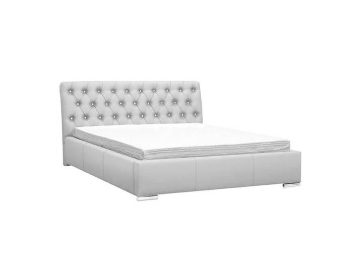 Lit - Baltimore 100 - Soft 017 - 227x160x100cm - Blanc - Métal