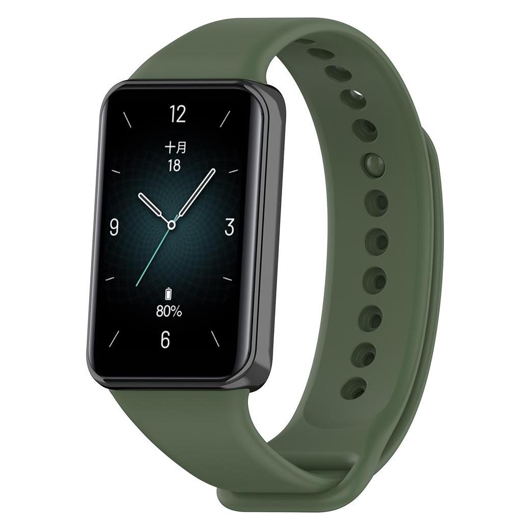 Techsuit - Watchband (W014) - Honor Band 9 - Dark Green (Silikon) (62207829)