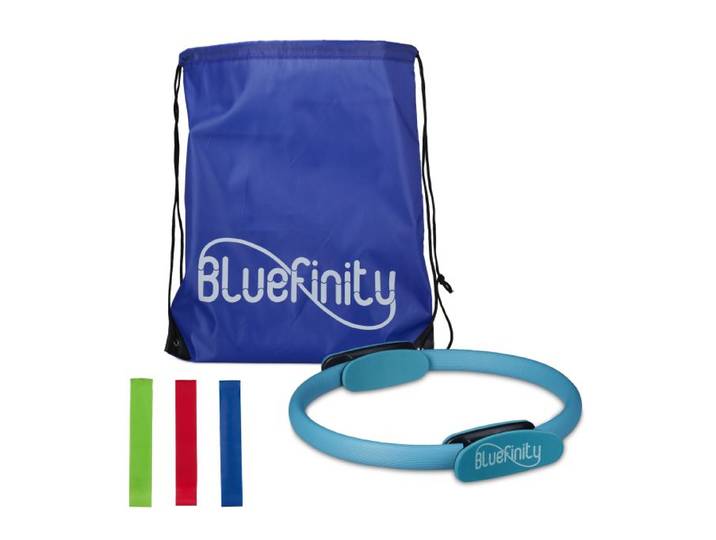Bluefinity Pilatesring mit Bändern