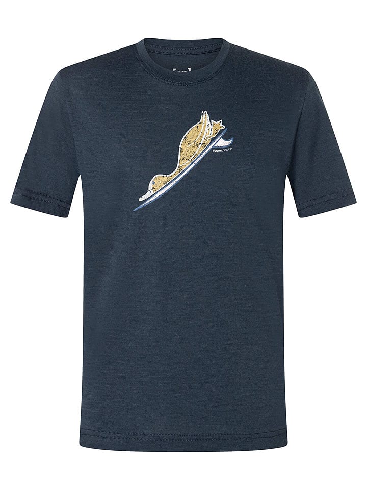 super.natural Trainingsshirt "Duck Dive" in Dunkelblau - 110