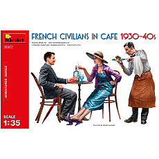 MiniArt - French Civilians in Cafe (1930-40s) - 1:35 - 3 Figuren 311522