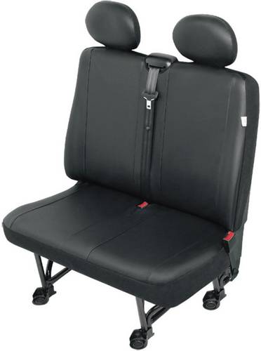 HP Autozubehör 22812 VS2 Sitzbezug 1 Stück Kunstleder Schwarz Doppelsitz