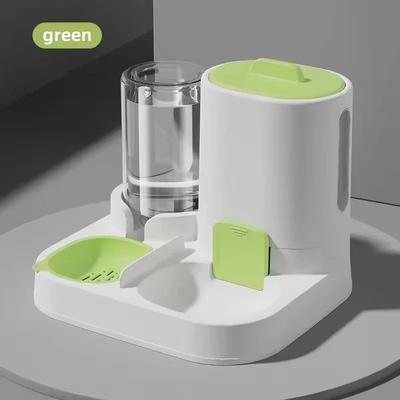 Uplift Picks Automatic Pet Feeder And Water Dispenser Combo Large Capacity Gravity Food And Water Station green