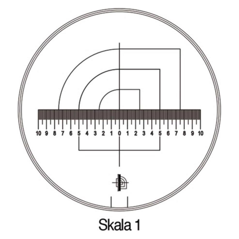 Schweizer Messskala Tech-Line Skala-Ø 25/2,5 mm Duo-Skala 1 - Standard (09450)