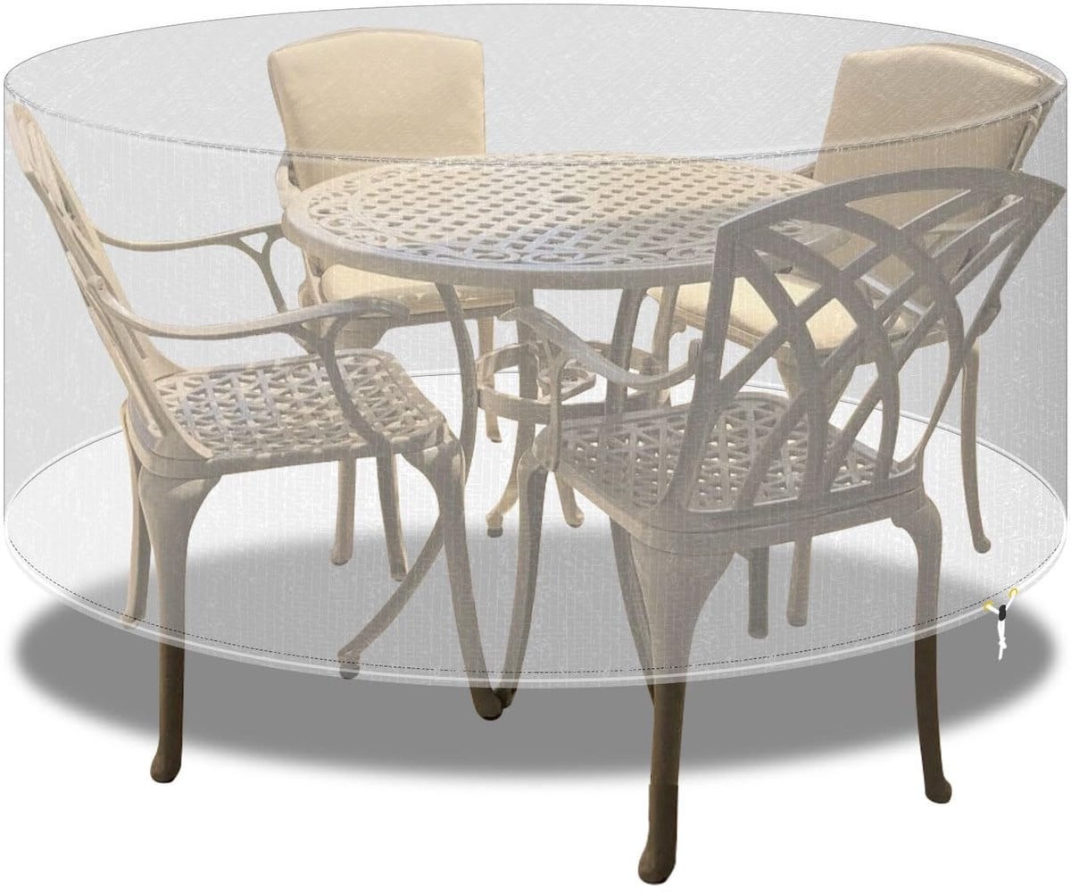 Dailygoods Waterdichte Ronde Terrasstoelhoezen - Extra Groot - 300 x 90 cm