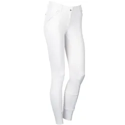 Harrys Horse Damen Turnier Reithose EQS Moonstone Full Grip weiß FS20, Größe: 40