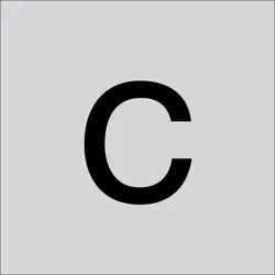RZB 99223.013.C Buchstabe "C",120mm