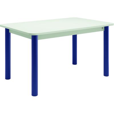 Esstisch TOM TAILOR HOME "COLOR TABLE", blau (fresh sage 08, cobalt blau 04, fresh sage 08), B:140cm H:76cm T:90cm, Tische, Esstisch, Esstisch, 4-Fuß, 3 Größen, 3 Dekorfarben, 4 Fußfarben, ABS-Kante