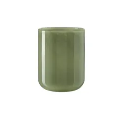 HOME STORY Vase   , grün , Glas , Maße (cm): H: 23  Ø: 18