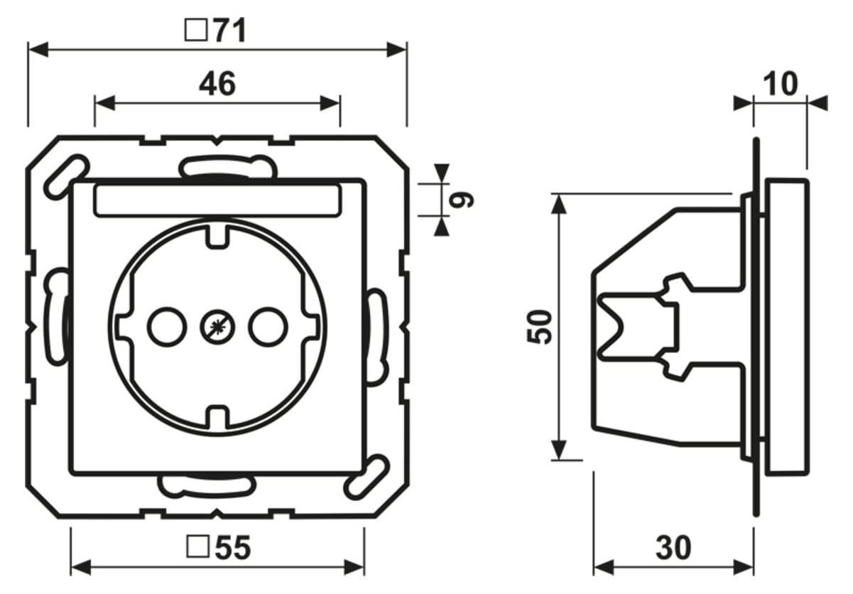 Jung A 1520 BFNA WW - Type F - Wit - Universeel - 250 V - 16 A