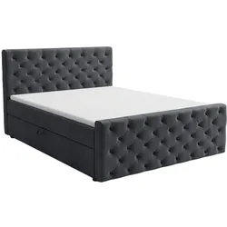 BOXBETT Montego 180x200 Dunkelgrau