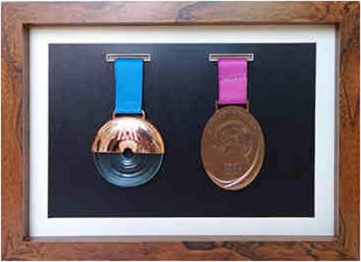 Medaille Display Box Zwart - Sport Medaille Frame en 3D Fotolijst - A4
