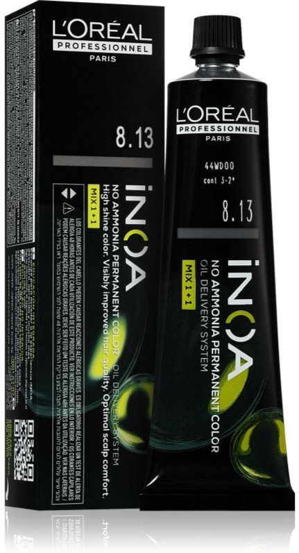L’Oréal Professionnel Inoa coloration cheveux permanente sans ammoniaque teinte 8.13 60 ml