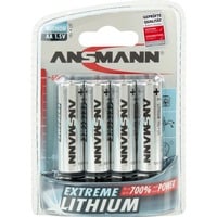 Extreme Lithium Mignon AA, Batterie silber, 4 Stück