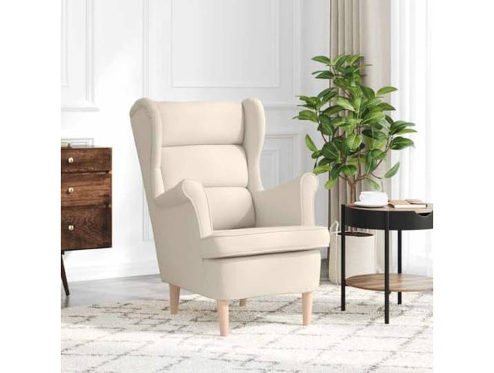 HEFZGDB Weißer Leinen Sessel 74x84x100 cm mit atmungsaktiver Polsterung für Wohnzimmer und Büro, bequemer Loungesessel für Entspannung, stilvolle Sitzgelegenheit