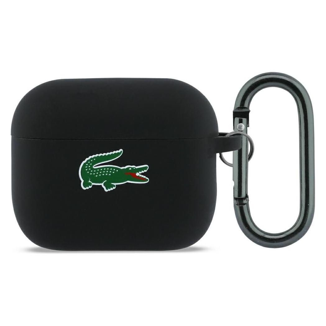 Lacoste Case Silicone Croc Logo AirPods Pro 3 black (Kopfhörer Hülle) (LCAP3SLOK)
