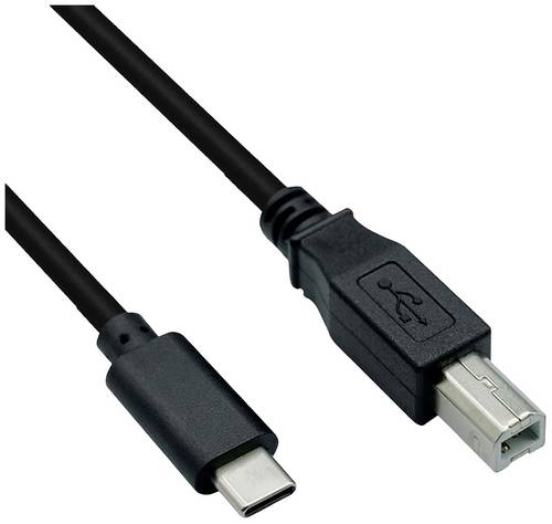 Roline USB-Kabel USB-C Stecker, USB-B Stecker 4.50 m Schwarz Geschirmt 11.02.8338