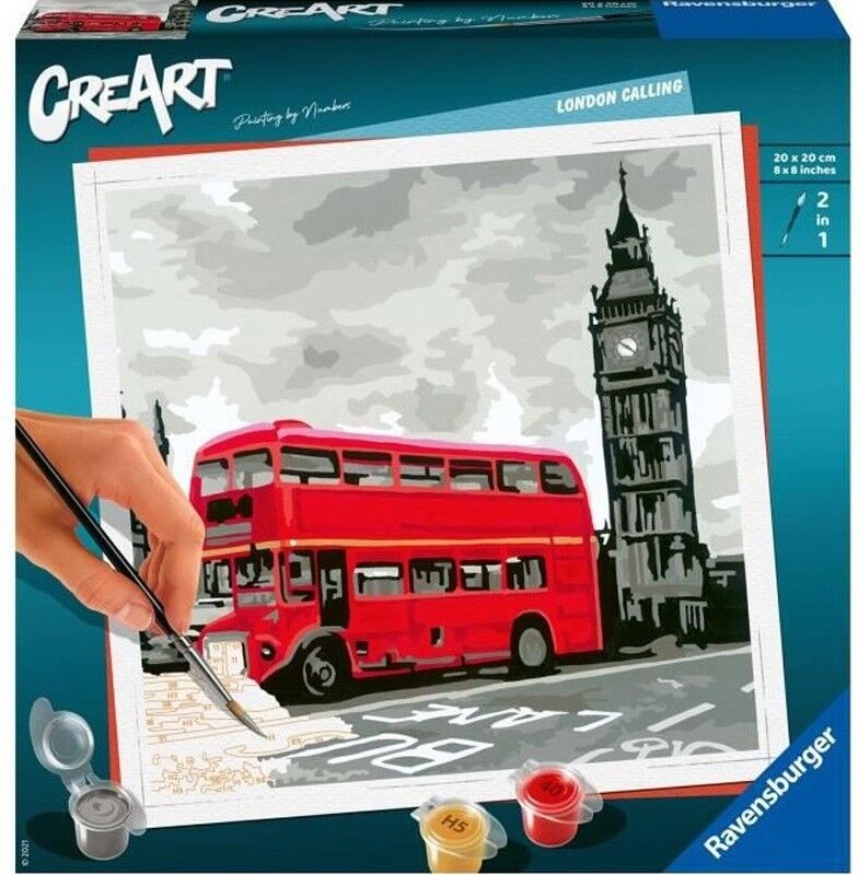 Ravensburger CreArt Londres - Format Carré - Peinture au numéro
