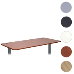 Tischplatte HWC-D40 für Schreibtische, Schreibtischplatte, 160x80cm MVG-zertifiziert ~ natur