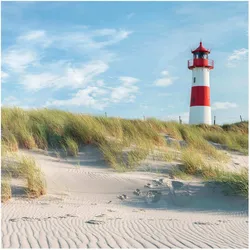 FOTOTAPETE Leuchtturm an der Nordsee 192/192 cm