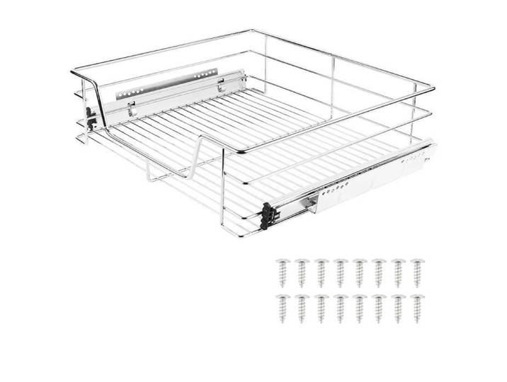 ERROLVES®4 pièces-Tiroir télescopique-60cm-Tiroir de Cuisine télescopique