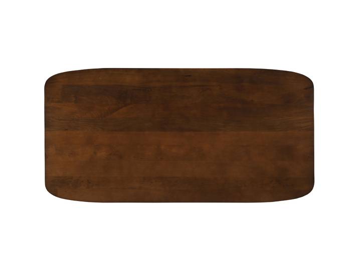 Tischplatte Rondo Mangoholz massiv Braun Massivholz B 240 T 100 cm - Tischplatte