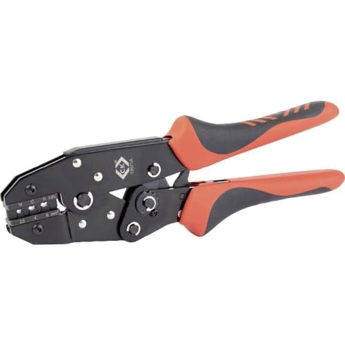 C.K T3671A Ratchet krimptang voor MC3 en MC4 Solar PV connectoren, rood