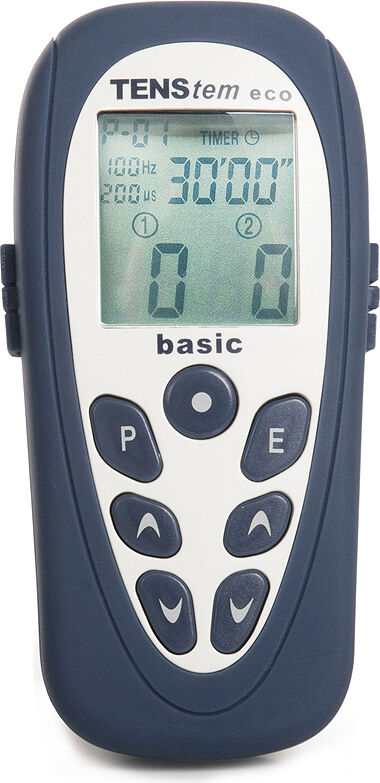 Tens Eco Basic: Eletroestimulador de 2 canais e 16 programas (TENS + EMS + Iontoforesis)