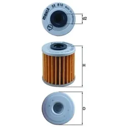 Ölfilter MAHLE OX 810