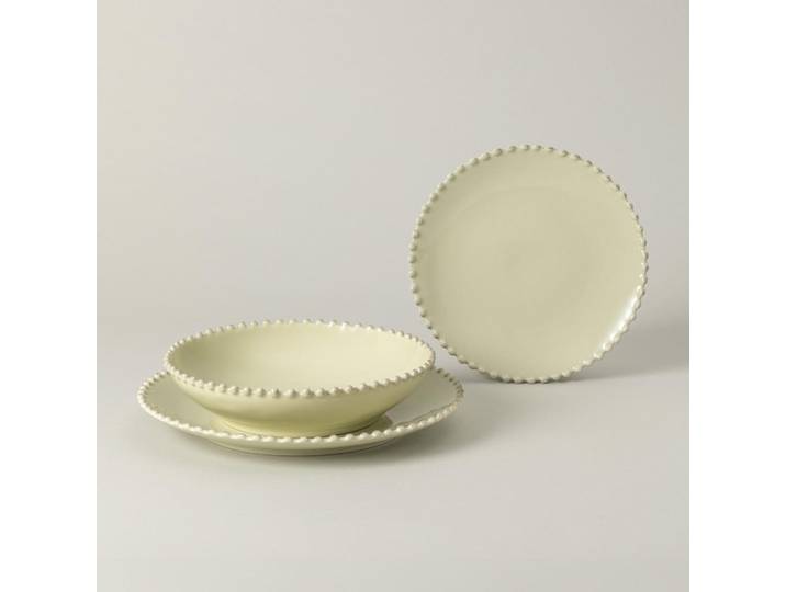 Costa Nova Kombiservice Pearl, Salbeigrün, Keramik, 12-teilig, Handmade in Europe, Essen & Trinken, Geschirr, Geschirr-Sets, Kombiservice
